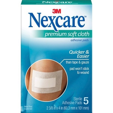 3M Adhesive Gauze Pad, Hypoallergenic, 3PK MMMH3564